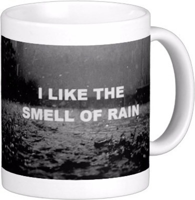 

Exoctic Silver Monsoon Rain : Quotes X023 Ceramic Mug(300 ml), Multicolor