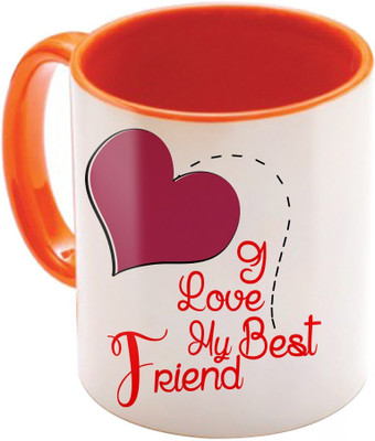 

SKY TRENDS Wonderful & Best Valentine Orange Gift For GirlFriend,Boyfriend,Husband,Wife,Friend Design Cod 094 Ceramic Mug(325 ml)