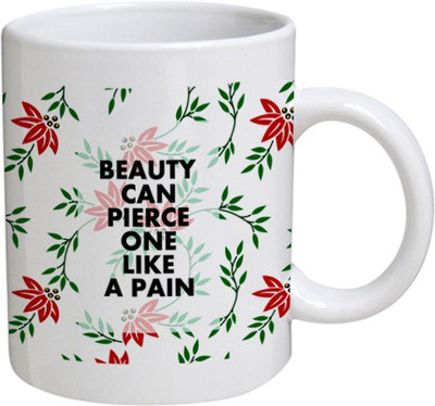

Disginer Cases Beauty Can - MyBestow White Plain Coffee Ceramic Ceramic Mug(320 ml), Multicolor