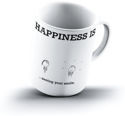 

Ucard Happiness Is1813 Bone China, Ceramic, Porcelain Mug(325 ml)