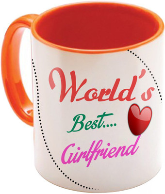 

SKY TRENDS Wonderful & Best Valentine Orange Gift For GirlFriend,Boyfriend,Husband,Wife,Friend Design Cod 024 Ceramic Mug(325 ml)