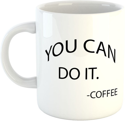 

Deeher Gifts You Can Do It design1 Ceramic Mug(330 ml), Multicolor