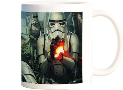 

Rangeele Inkers Stars Wars Robots Ceramic Mug(300 ml), Multicolor