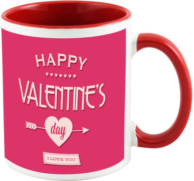 

AllUPrints Love Like Crazy On Valentines Day Red Ceramic Mug(325 ml)
