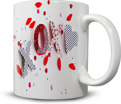 

Ackme Design XOX Ceramic Mug(325 ml), Multicolor