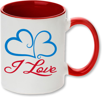 

Heyworlds i love valentine gifts 002 Ceramic Mug(325 ml), Multicolor