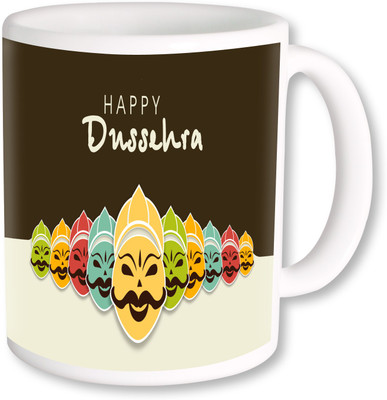 

PhotogiftsIndia Happy Dussehra 002 Ceramic Mug(325 ml), Multicolor