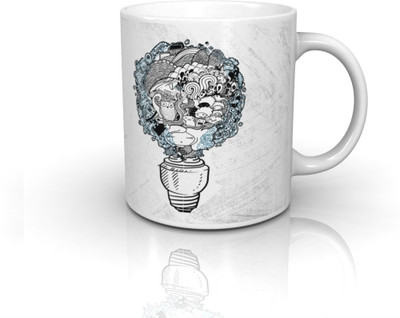

Seven Rays Idea Bulb Ceramic Mug(350 ml)