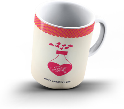 

Ucard Valentines Day Love650 Bone China, Ceramic, Porcelain Mug(325 ml), Multicolor