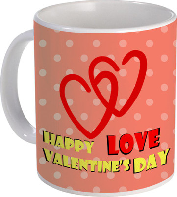 

SKY TRENDS Can't Help Falling in Love mug Best Gift for Valentine's Day, Her, Girlfriend,boy friend,husband, Wife,Birthday, Anniversary,Christmas or Any Holidays Design 075 Ceramic Mug(320 ml), Blue;white