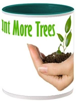 

Allthingscustomized Plant Trees (painted inside) Ceramic Mug, Multicolor