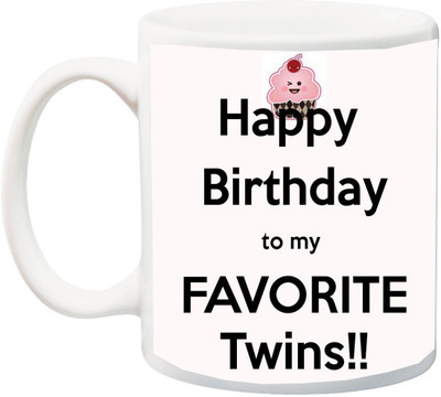 

ME&YOU Gift for Dual/Accompanying Ceramic Mug(325 ml), Multicolor