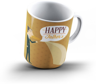 

Ucard Fathers Day467 Bone China, Ceramic, Porcelain Mug(325 ml), Multicolor