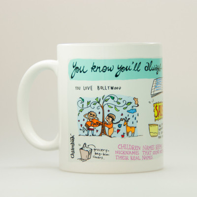 

Chumbak Always Indian Coffee Ceramic Mug(300 ml), White