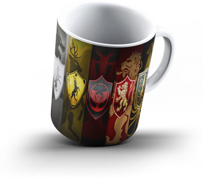 

Ucard Game Of Thrones869 Bone China, Ceramic, Porcelain Mug(325 ml), Multicolor