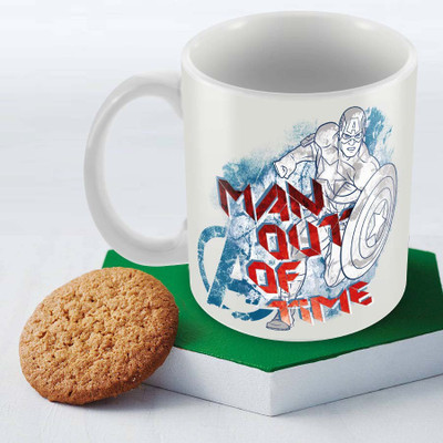 

Posterboy Assemble - Man out of time Officially Licensed Ceramic Mug(350 ml), Multicolor