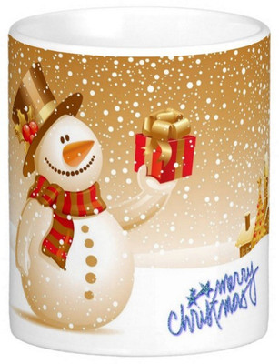 

Exoctic Silver Merry Christmas Ho ho ho 07 Ceramic Mug(300 ml), Multicolor