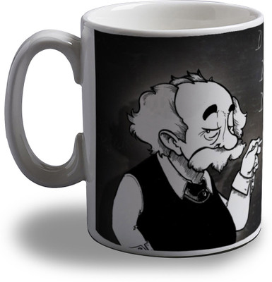 

Artifa Albert Einstein Porcelain, Ceramic Mug(350 ml), Multicolor