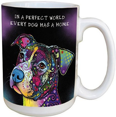 

Tree-Free Greetings Greetings 46202 Dean Russo Perfect World Ceramic with Full-Sized Handle, 15-Ounce Ceramic Mug(60 ml), Multicolor