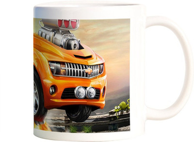 

Rangeele Inkers Car Nitro Booster Ceramic Mug(300 ml), Multicolor