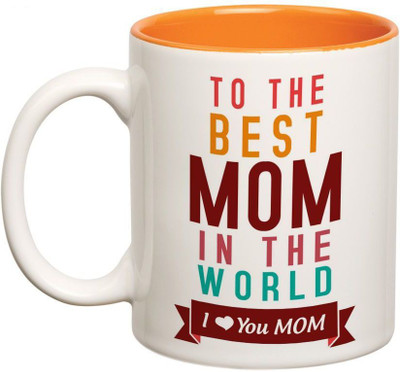 

Prithish To The Best Mom. Love You Double Color Ceramic Mug(330 ml), Multicolor