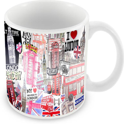 

Sleep Nature's SN-MG-332 Ceramic Mug(350 ml), Multicolor