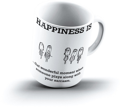 

Ucard Happiness Is2364 Bone China, Ceramic, Porcelain Mug(325 ml)
