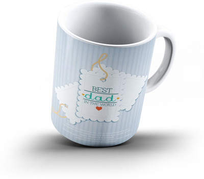 

Ucard Fathers Day484 Bone China, Ceramic, Porcelain Mug(325 ml), Multicolor