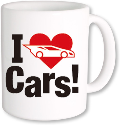 

PhotogiftsIndia I Love Cars Ceramic Mug(325 ml)
