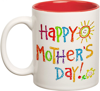 

Prithish Happy Mother's Day Design 6 Double Color Ceramic Mug(330 ml), Multicolor