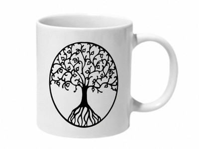 

Mooch Wale Tree Of Life Symbol Ceramic Mug(325 ml), Multicolor