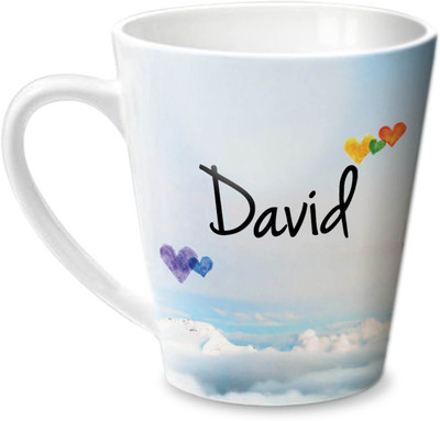 

Hot Muggs Simply Love You David Conical Ceramic Mug(350 ml)