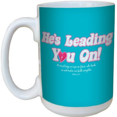 

Tree-Free Greetings Greetings lm44261 He's Leading You On: Hebrews 12:2 Ceramic with Full-Sized Handle, 15-Ounce Ceramic Mug(60 ml), Multicolor