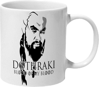 

Mooch Wale Game Of Thrones Drogo Dothraki Blood Of My Blood Ceramic Mug(325 ml), Multicolor