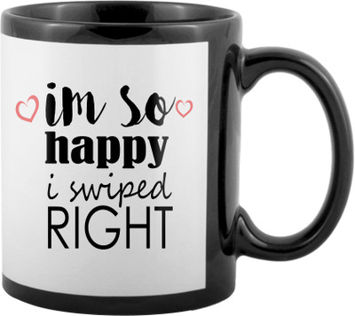 

SKY TRENDS Valentine Gifts For Special Girlfriend,Boyfriend,Wife,Husband,design 199 Ceramic Mug(325 ml), Black