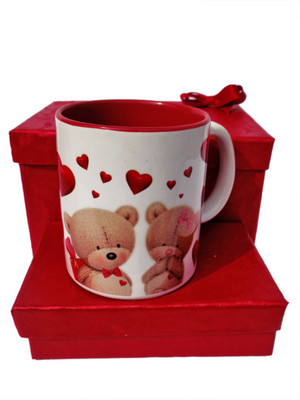 

Luxury Gifts By Nikki for someone you Love Ceramic Mug(Pack of 2), Red;white