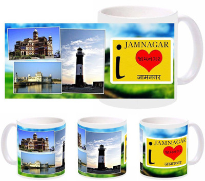 

Snapgalaxy I Love Jamnagar Ceramic Mug(320 ml), Multicolor