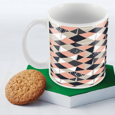 

Posterboy Triangles pattern Ceramic Mug(350 ml), Multicolor