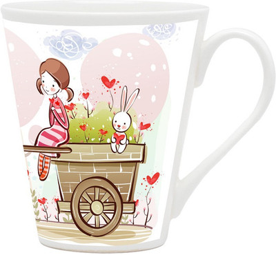 

Homesogood A Walk With My Valentine Ceramic Mug(355 ml)