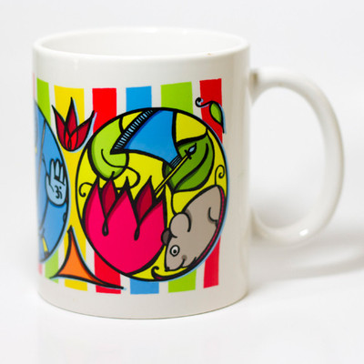 

Chumbak Ganesha Too Ceramic Mug, Multicolor