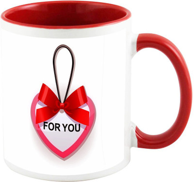 

AllUPrints Be My Valentine This Year Red Ceramic Mug(325 ml)