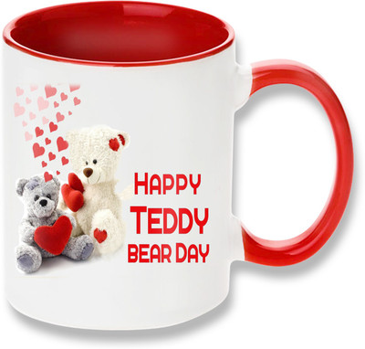

PhotogiftsIndia happy teddy bear day 001 Ceramic Mug(325 ml), Multicolor