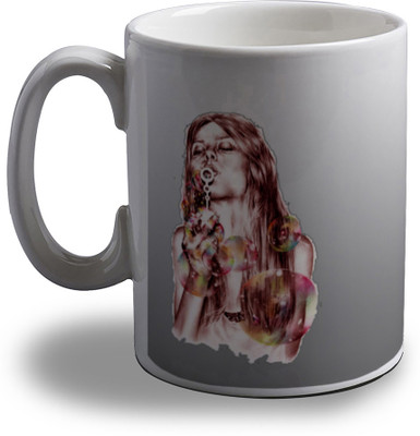 

Artifa Girl Blowing Bubbles Porcelain, Ceramic Mug(350 ml), Multicolor