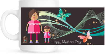 

Huppme Happy Mother Day White Ceramic Mug(350 ml)