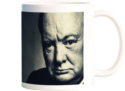 

Rangeele Inkers Winston Churchill Motivational Quotes Ceramic Mug(300 ml), Multicolor
