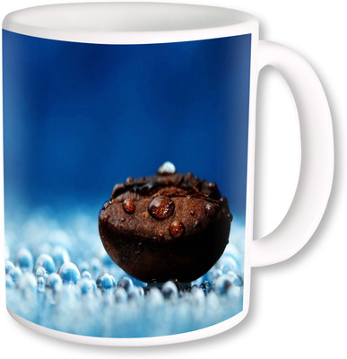 

Heyworlds gifts for coffee background design Ceramic Mug(325 ml), Multicolor