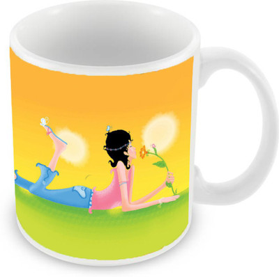 

Sleep Nature's SN-MG-2756 Ceramic Mug(350 ml), Multicolor