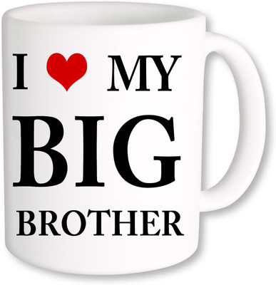 

PhotogiftsIndia I Love My Big Brother Ceramic Mug(325 ml), Multicolor