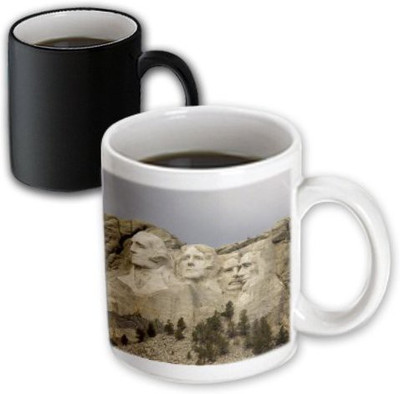 

3dRose Mount Rushmore, Mount Rushmore National Park, South Dakota Magic Transforming, 11-Ounce Ceramic Mug(60 ml), Multicolor