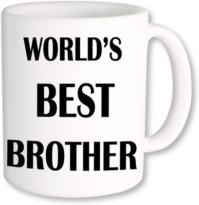 

PhotogiftsIndia World Best Brother Coffee Ceramic Mug(350 ml), Multicolor